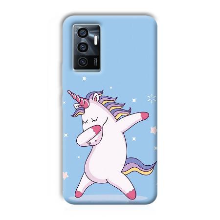 Unicorn Dab Customized Printed Back Case for Vivo V23e