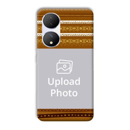 Brown Lines Customized Printed Back Case for Vivo Y100