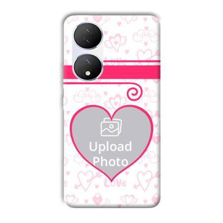 Hearts Customized Printed Back Case for Vivo Y100