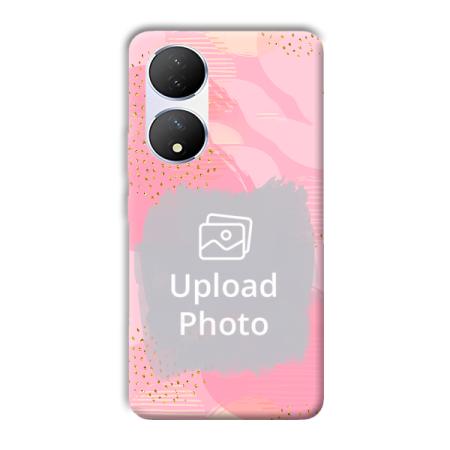 Sparkly Pink Customized Printed Back Case for Vivo Y100