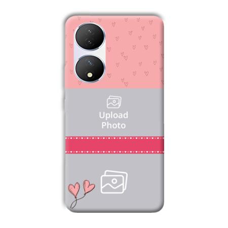 Pinkish Design Customized Printed Back Case for Vivo Y100