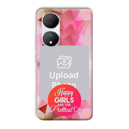 Happy Girls Customized Printed Back Case for Vivo Y100