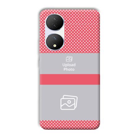 Pink Polka Customized Printed Back Case for Vivo Y100