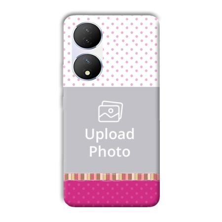 Baby Pink Design Customized Printed Back Case for Vivo Y100