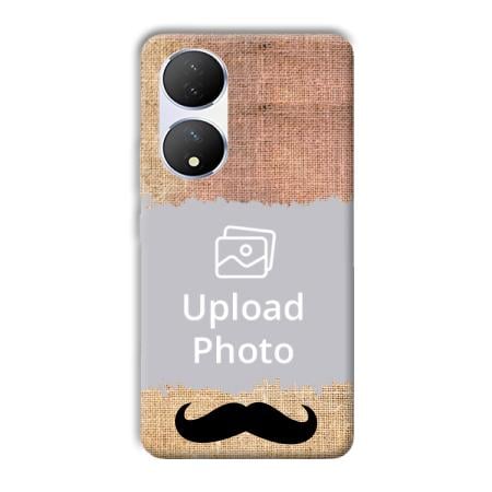 Moustache Customized Printed Back Case for Vivo Y100