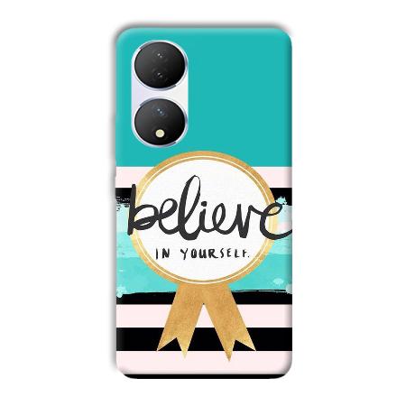 Believe in Yourself Customized Printed Back Case for Vivo Y100