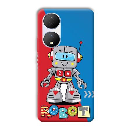 Robot Customized Printed Back Case for Vivo Y100