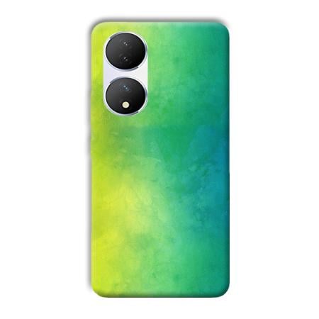 Green Pattern Customized Printed Back Case for Vivo Y100