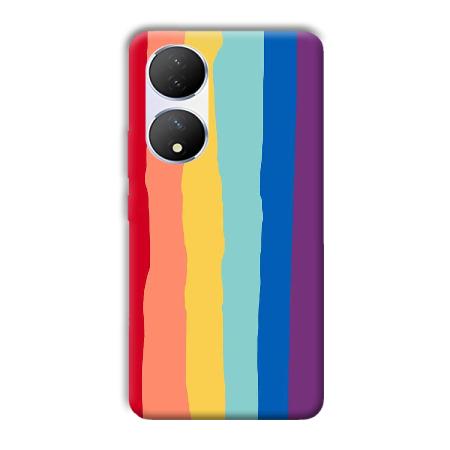 Vertical Paint Customized Printed Back Case for Vivo Y100