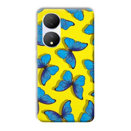 Butterflies Customized Printed Back Case for Vivo Y100