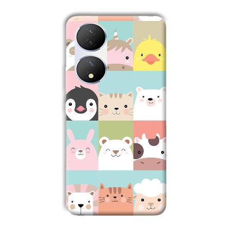 Kittens Customized Printed Back Case for Vivo Y100