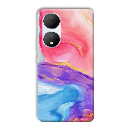 Water Colors Customized Printed Back Case for Vivo Y100