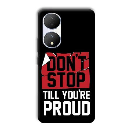 Don't Stop Customized Printed Back Case for Vivo Y100