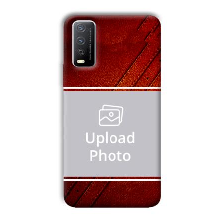 Red Cosco Customized Printed Back Case for Vivo Y12s