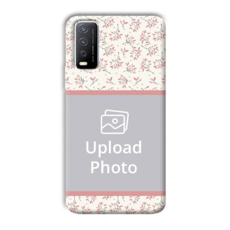 Leafy Design Customized Printed Back Case for Vivo Y12s