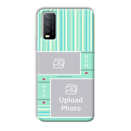 Mom Dad Customized Printed Back Case for Vivo Y12s