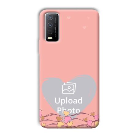 Small Hearts Customized Printed Back Case for Vivo Y12s