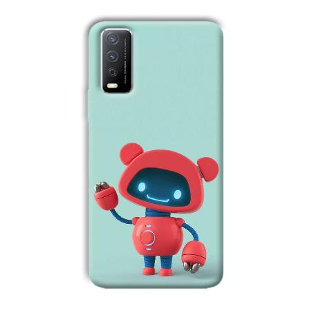 Robot Customized Printed Back Case for Vivo Y12s