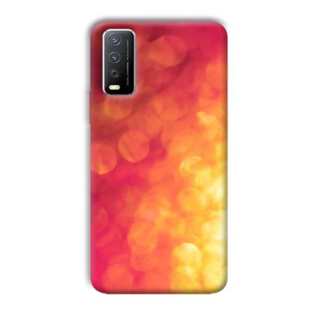 Red Orange Customized Printed Back Case for Vivo Y12s