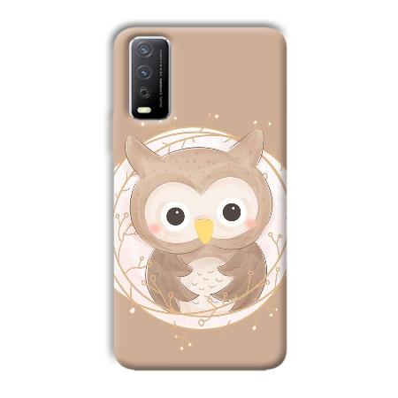 Owlet Customized Printed Back Case for Vivo Y12s