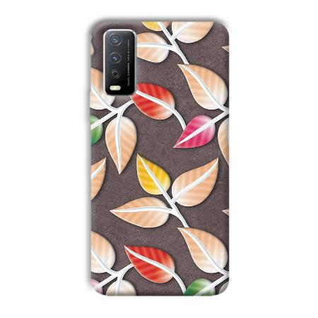 Leaves Customized Printed Back Case for Vivo Y12s