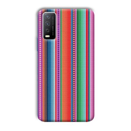 Fabric Pattern Customized Printed Back Case for Vivo Y12s