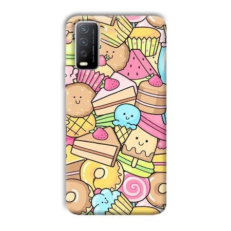 Love Desserts Customized Printed Back Case for Vivo Y12s