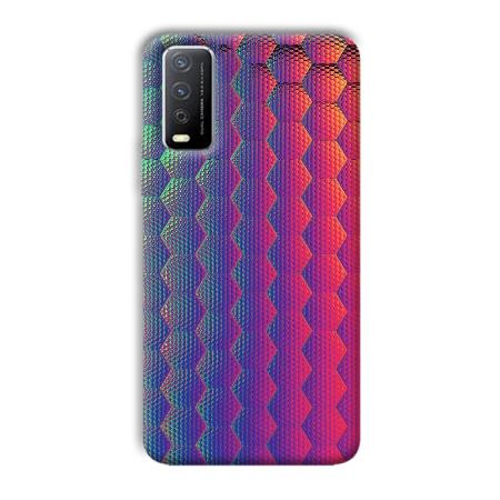 Vertical Design Customized Printed Back Case for Vivo Y12s