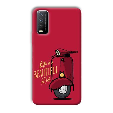 Life is Beautiful  Customized Printed Back Case for Vivo Y12s