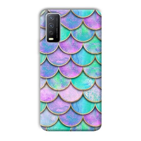 Mermaid Design Customized Printed Back Case for Vivo Y12s