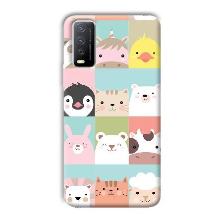 Kittens Customized Printed Back Case for Vivo Y12s