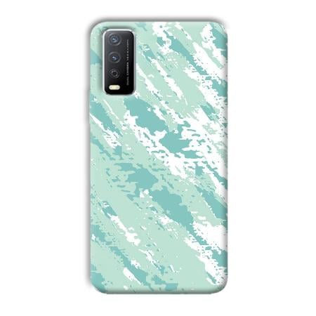 Sky Blue Design Customized Printed Back Case for Vivo Y12s