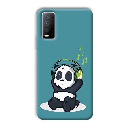 Panda  Customized Printed Back Case for Vivo Y12s
