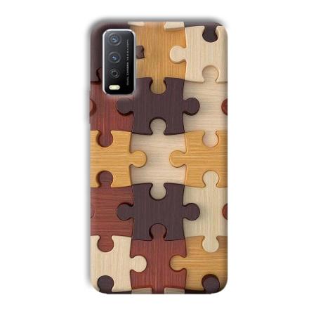Puzzle Customized Printed Back Case for Vivo Y12s