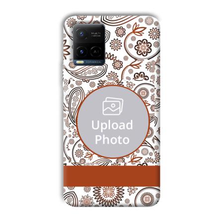 Henna Art Customized Printed Back Case for Vivo Y21A