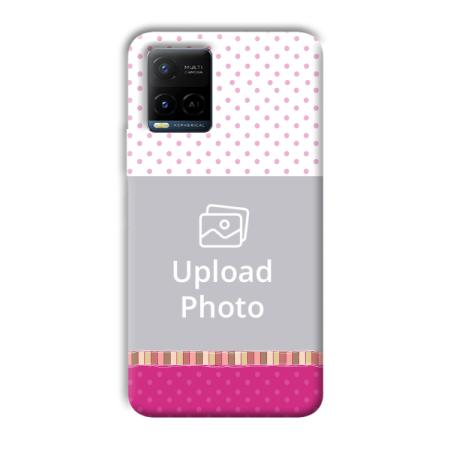 Baby Pink Design Customized Printed Back Case for Vivo Y21A