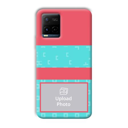 Bluish Pattern Customized Printed Back Case for Vivo Y21A