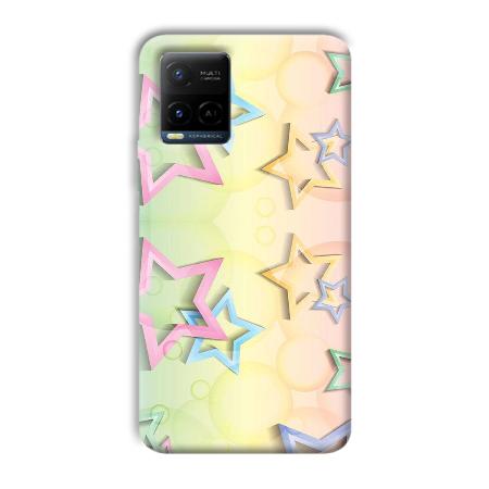 Star Designs Customized Printed Back Case for Vivo Y21A