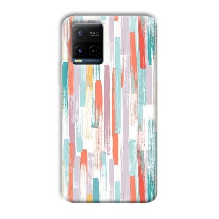 Light Paint Stroke Customized Printed Back Case for Vivo Y21A