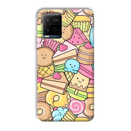 Love Desserts Customized Printed Back Case for Vivo Y21A