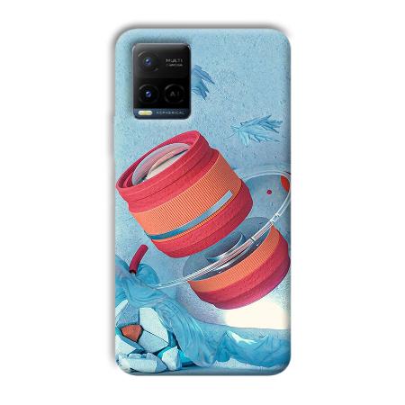 Blue Design Customized Printed Back Case for Vivo Y21A