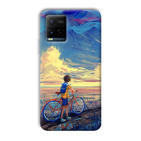 Boy & Sunset Customized Printed Back Case for Vivo Y21A