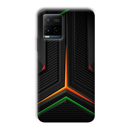 Black Design Customized Printed Back Case for Vivo Y21A