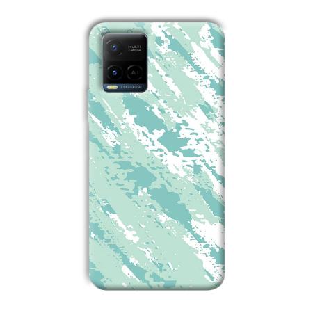 Sky Blue Design Customized Printed Back Case for Vivo Y21A