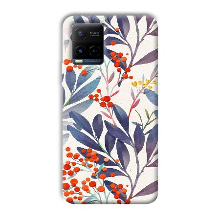 Cherries Customized Printed Back Case for Vivo Y21A