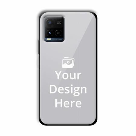 Glass Premium Customized Photo Printed Back Case for Vivo Y21