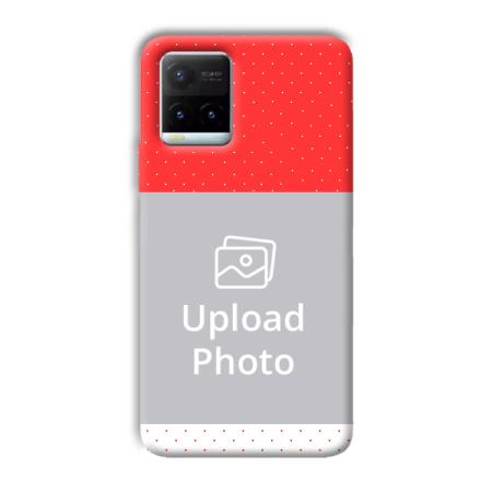 Red White Customized Printed Back Case for Vivo Y21T