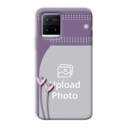 Lilac Pattern Customized Printed Back Case for Vivo Y21T