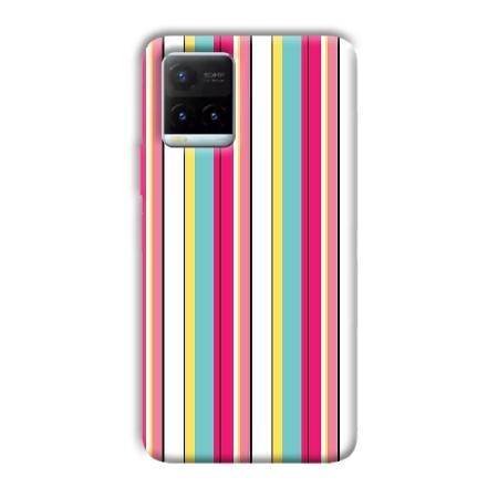 Lines Pattern Customized Printed Back Case for Vivo Y21T