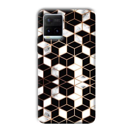 Black Cubes Customized Printed Back Case for Vivo Y21T